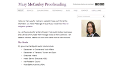Desktop Screenshot of marymccauleyproofreading.com